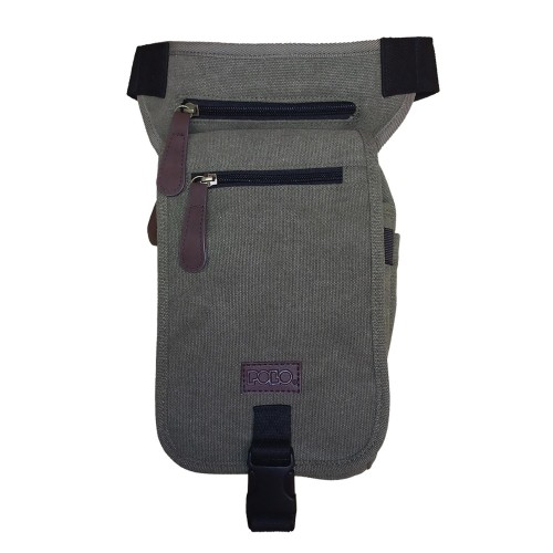 Τσαντάκι μέσης / μηρού Canvas leg Polo Χακί