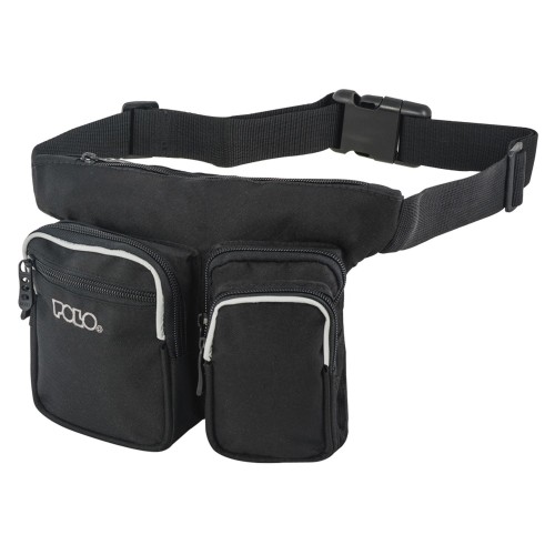 Τσαντάκι μέσης Double Celly Polo Μαύρο