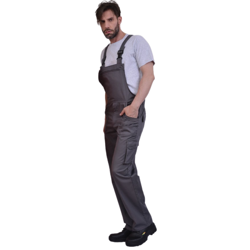 Φόρμα Εργασίας με Τιράντες Velcro Ergoline Γκρι