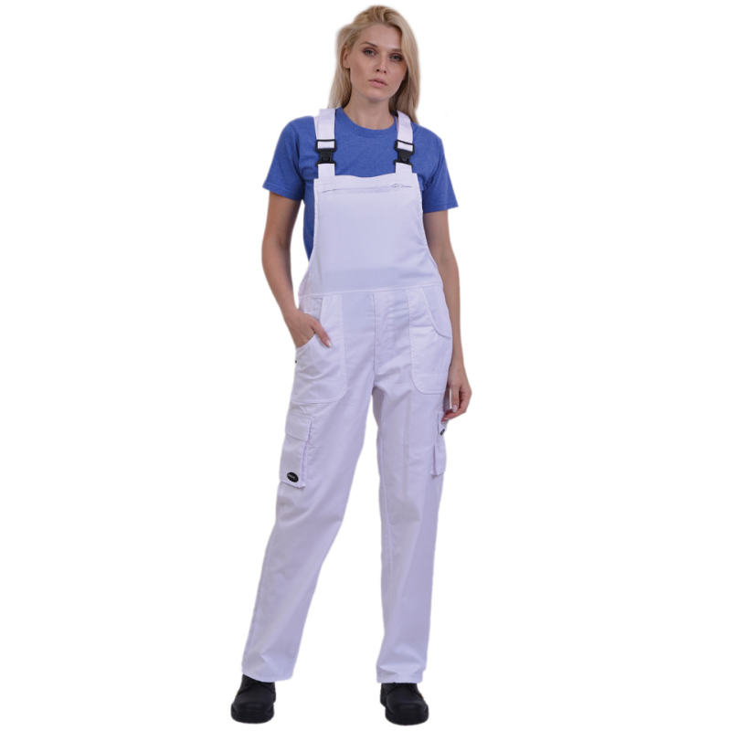 Φόρμα Εργασίας με Τιράντες Velcro Ergoline Λευκό