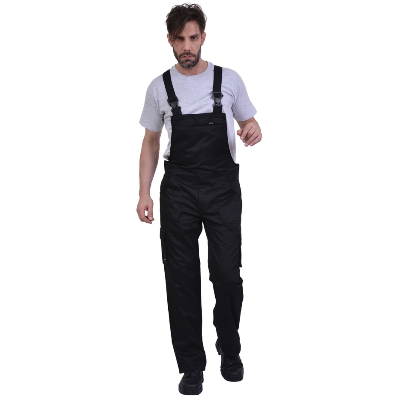 Φόρμα Εργασίας με Τιράντες Velcro Ergoline Μαύρο