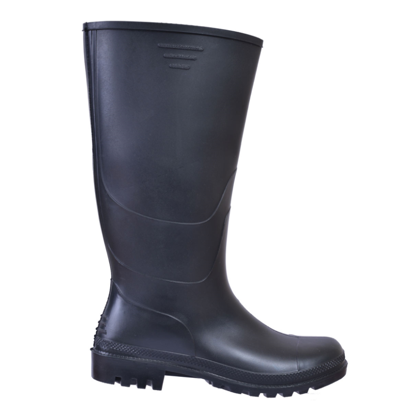 Γαλότσα Εργασίας Γόvατo Pvc Μαύρο