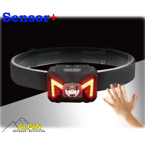 Φακός κεφαλής Alpin με μπαταρίες 220Lm Sensor+SMD Red/White