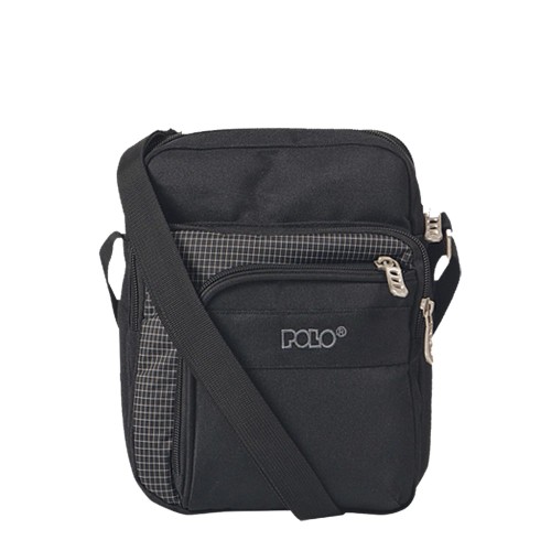 Τσαντάκι ώμου Strike S Polo Μαύρο - Γκρι