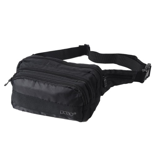 Τσαντάκι μέσης Double Square Polo Μαύρο