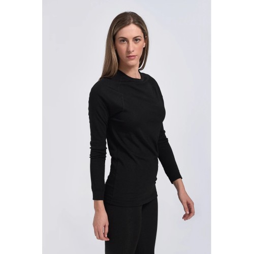 Ισοθερμική Γυναικεία μπλούζα με Μακρύ Μανίκι Μαυρο Namaldi