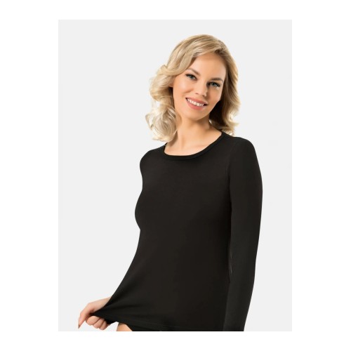 Ισοθερμική Γυναικεία μπλούζα με Μακρύ Μανίκι Μαυρο Namaldi