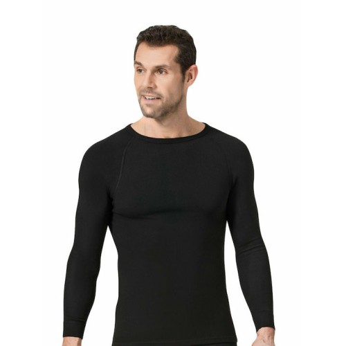 Ισοθερμική μπλούζα με Μακρύ Μανίκι Μαυρο Primo