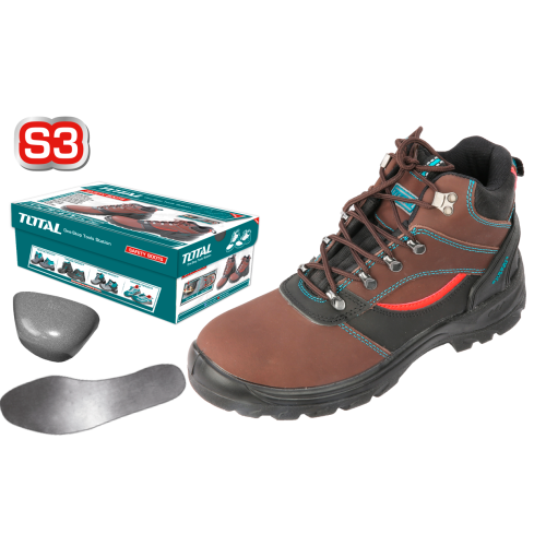 Αδιάβροχο Μποτάκι Ασφαλείας Tsp S3 Total Καφέ