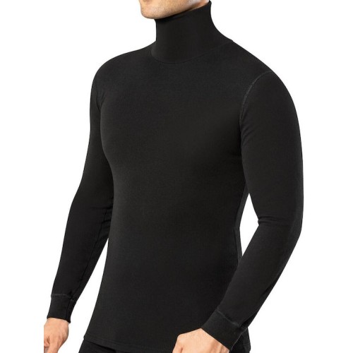 Ισοθερμική μπλούζα με Μακρύ Μανίκι Ημιζιβάγκο Μαυρο Namaldi