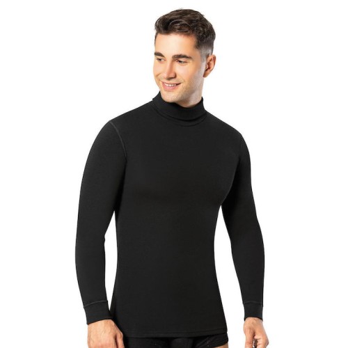 Ισοθερμική μπλούζα με Μακρύ Μανίκι Ημιζιβάγκο Μαυρο Namaldi