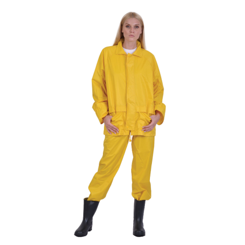 Σετ Αδιάβροχο Σακάκι και παντελόνι Ergo Κιτρινο