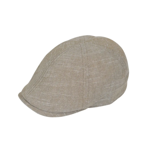 Τραγιάσκα ανδρική από 75% βαμβάκι και 25% λινό Stamion Καφέ