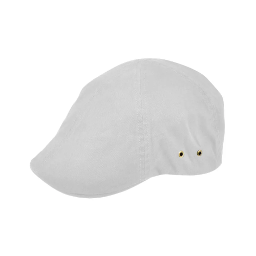 Τραγιάσκα ανδρική βαμβακερή oxford με μεταλλικές κάψουλες Stamion Λευκό