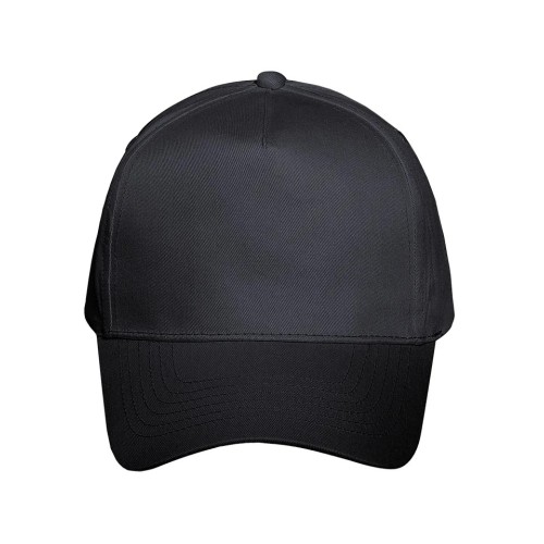 Καπέλο τζόκεϋ χωρίς ραφές από 100% βαμβακερό ύφασμα Stamion Μάυρο