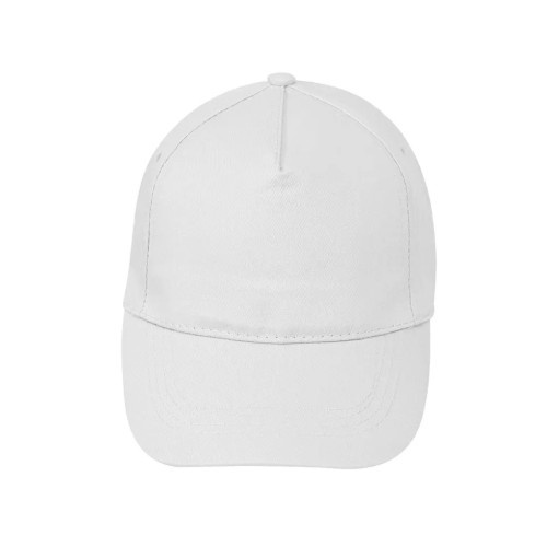 Καπέλο τζόκεϋ χωρίς ραφές από 100% βαμβακερό ύφασμα Stamion Λευκό
