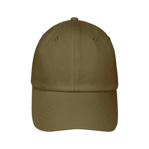 Καπέλο τζόκεϋ Unisex από 100% βαμβακερό ύφασμα Stamion Χακί