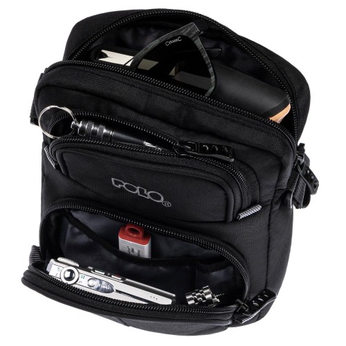 Τσαντάκι ώμου Gate S 1,5 lt Polo Μαύρο