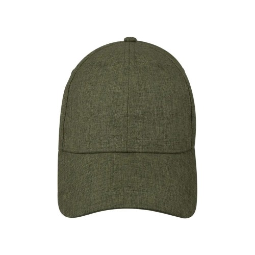 Καπέλο  jockey  συνθετικό ύφασμα με λεία όψη Stamion Λαδί