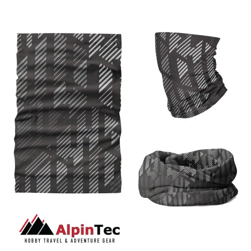Μαντήλι λαιμού πολλαπλών χρήσεων Life Coolmax Uv Calle Alpintec Μάυρο