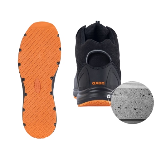 Αδιάβροχο Μποτάκι Ασφαλείας  Sportive S3 SRC  Axon Μαύρο - Πορτοκαλί