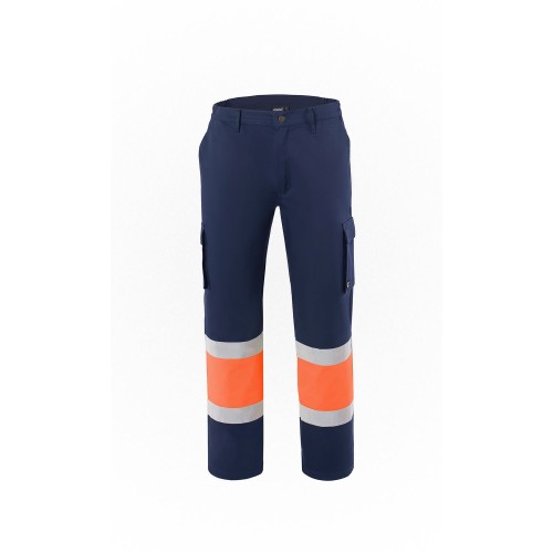 Παντελόνι Εργασίας υψηλής ευκρίνειας Leggero Axon Μπλέ - Πορτοκαλί