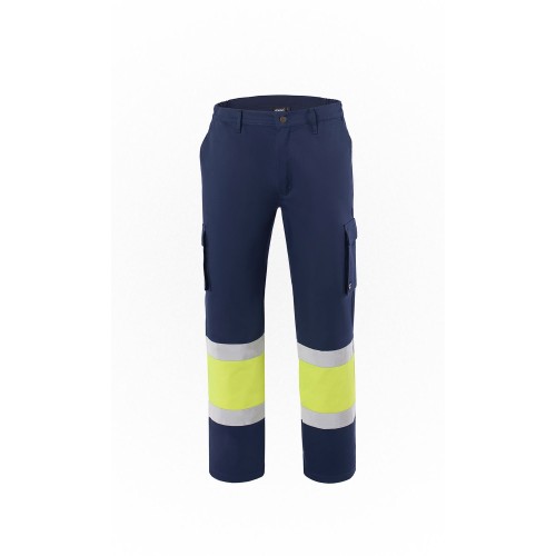 Παντελόνι Εργασίας υψηλής ευκρίνειας Leggero Axon Μπλέ - Κίτρινο