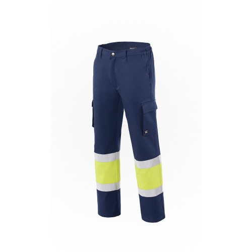 Παντελόνι Εργασίας υψηλής ευκρίνειας Leggero Axon Μπλέ - Κίτρινο