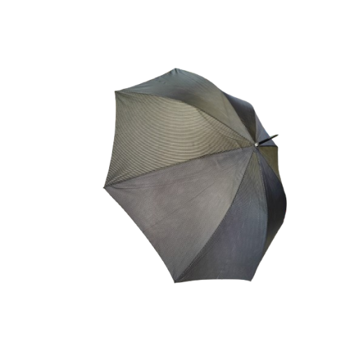 Μακριά Ομπρέλα Βροχής Μπαστούνι Balzarotti Αυτόματη Ριγέ Μάυρο Γκρί