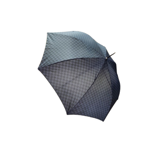 Μακριά Ομπρέλα Βροχής Μπαστούνι Balzarotti Αυτόματη Καρό Μάυρο Μπλέ