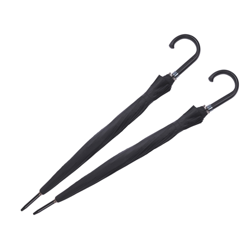 Μακριά Ομπρέλα Βροχής Μπαστούνι Jumbo Ombrelli Figaro 16 ακτίνες Μάυρο