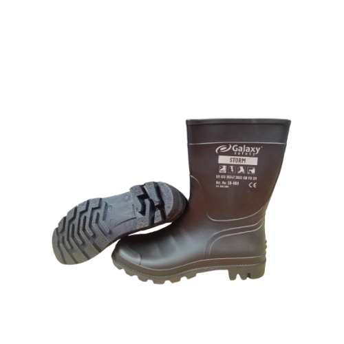 Γαλότσα Storm Galaxy Κνήμης Από PVC υψηλής ποιότητας Μαύρο