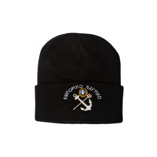 Σκούφος Κέντημα Εμπορικό Ναυτικό Μάυρο