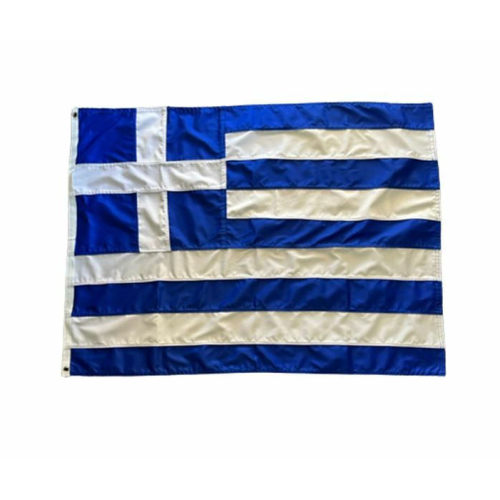 Σημαία της Ελλάδας από Καραβόπανο ραμμένη στο χέρι 100x70cm