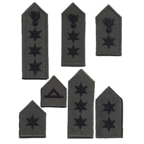Βαθμοί Πέτου Αξιωματικών Στολής Παραλλαγής χαμηλής ορατότητας με velcro