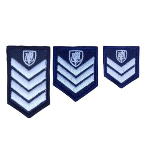 Σήματα Βαθμοί Πέτου Αστυνομίας Υπαξιωματικών Έγχρωμο Ανακριτικός  με Velcro