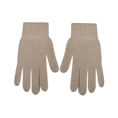 Γυναικεία γάντια με χνούδι Ελαστικά  πλεκτά Stamion - Μπέζ