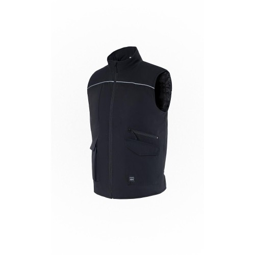 Γιλέκο εργασίας Αντιανεμικό για πολλαπλές χρήσεις Annecy Μαύρο