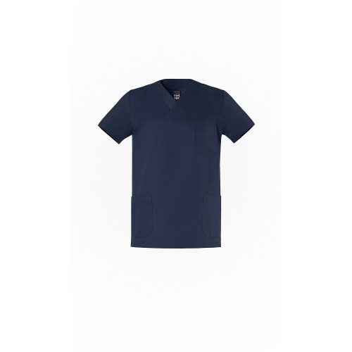 Ιατρική Μπλούζα UNISEX με γιακά τύπου "V" Care Axon Μπλε