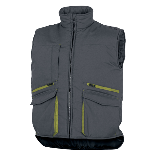 Γιλέκo Αμάνικο  Εργασίας ψύχoυς Sierra2 Delta Plus Γκρι-Πράσινο