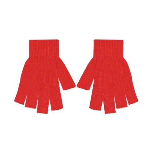 Γυναικεία γάντια Ελαστικά πλεκτά με Κομμένα Δάχτυλα Stamion Κόκκινο