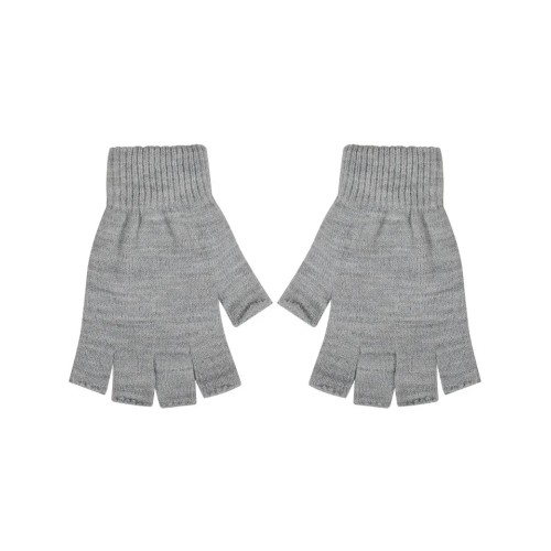 Γυναικεία γάντια Ελαστικά πλεκτά με Κομμένα Δάχτυλα Stamion Γκρί