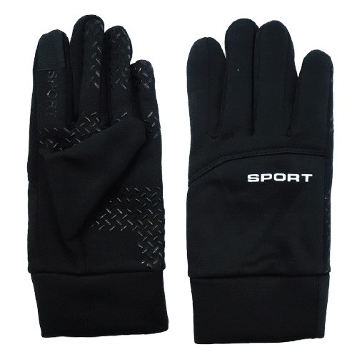 Γάντια Αδιάβροχα  Αφής με επένδυση Sport Ανδρικά A&K Μάυρο