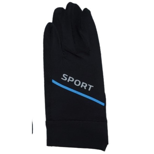 Γάντια Ημιαδιάβροχα λεπτά Αφής Sport Unisex A&K Μάυρο – Μπλέ