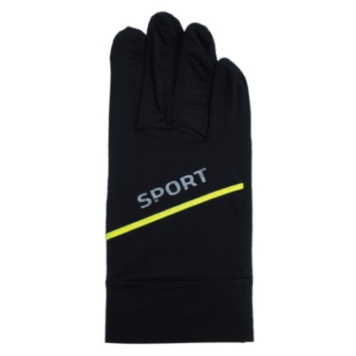 Γάντια Ημιαδιάβροχα λεπτά Αφής Sport Unisex A&K Μάυρο – Κίτρινο