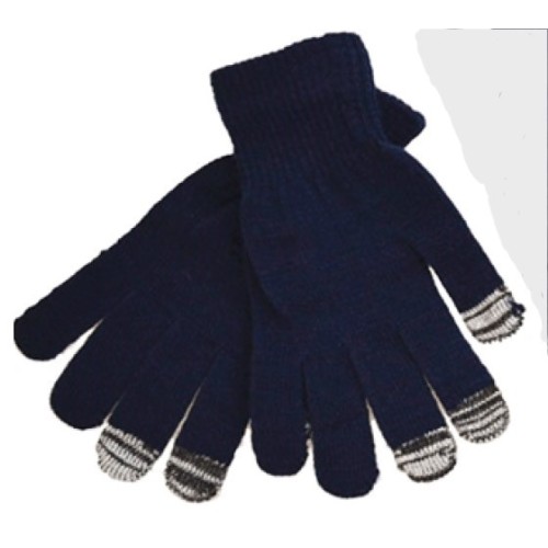 Γάντια Unisex Ελαστικά πλεκτά Touch Αφής - Μπλέ