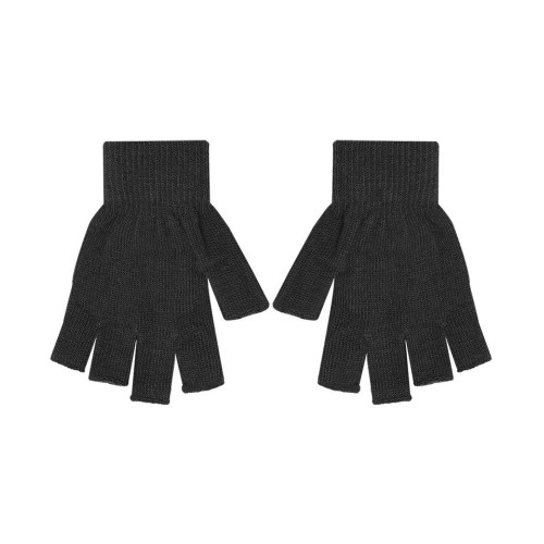 Γυναικεία γάντια Ελαστικά πλεκτά με Κομμένα Δάχτυλα Stamion Ανθρακί