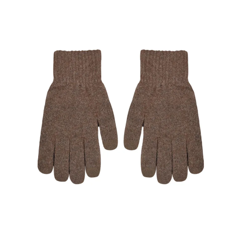 Ανδρικά γάντια Ελαστικά πλεκτά  με screen touch αφή και χνουδάκι Stamion Κάμελ