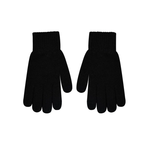 Ανδρικά γάντια  Ελαστικά πλεκτά  με screen touch αφή και χνουδάκι Stamion Μαύρο