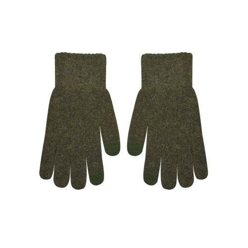 Γάντια γυναικεία Ελαστικά με πολύ μαλακή υφή και screen touch Λαδί